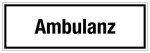 Krankenhaus- und Praxisschild - Ambulanz