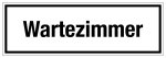 Krankenhaus- und Praxisschild - Wartezimmer