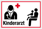 Krankenhaus- und Praxisschild - Kinderarzt