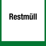 Wertstoffkennzeichen - Restmüll