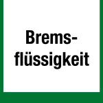 Wertstoffkennzeichen - Bremsflüssigkeit