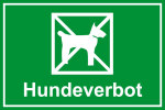 Spielplatzschild - Hundeverbot