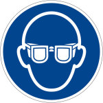 Gebotszeichen - Augenschutz benutzen