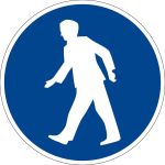 Gebotszeichen - Für Fußgänger