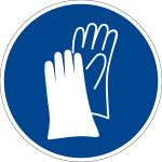 Gebotszeichen - Handschutz benutzen