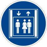 Billing sign - passenger elevator