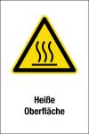 Warnschild - Heiße Oberfläche