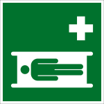 Rettungszeichen - Krankentrage (E013)