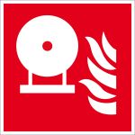 Fire Safety Sign - Fixed built-in fire-extinguishing bottle