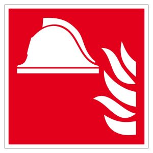 Brandschutzzeichen - Mittel und Gerät zur Brandbekämpfung - Kunststoff - 5 x 5 cm