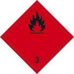 Dangerous goods mark - Flammable liquids