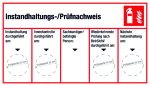 Instandhaltungs- /Prüfnachweis fünfspaltig